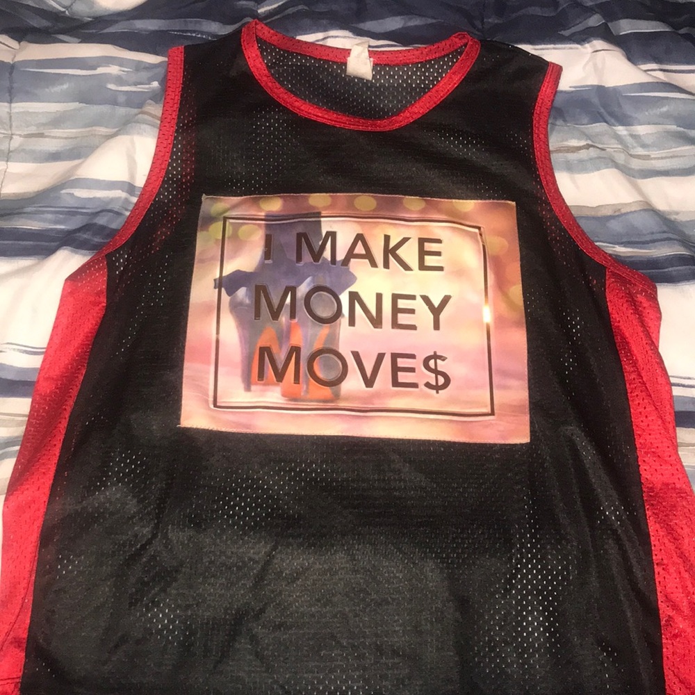 “I make Money Moves” mesh jersey